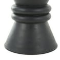 thumbnail image 5 of DecMode 14" x 18" Black Wood Handmade Carved Hourglass Geometric Accent Table with 3D Ring Center, 1-Piece, 5 of 9