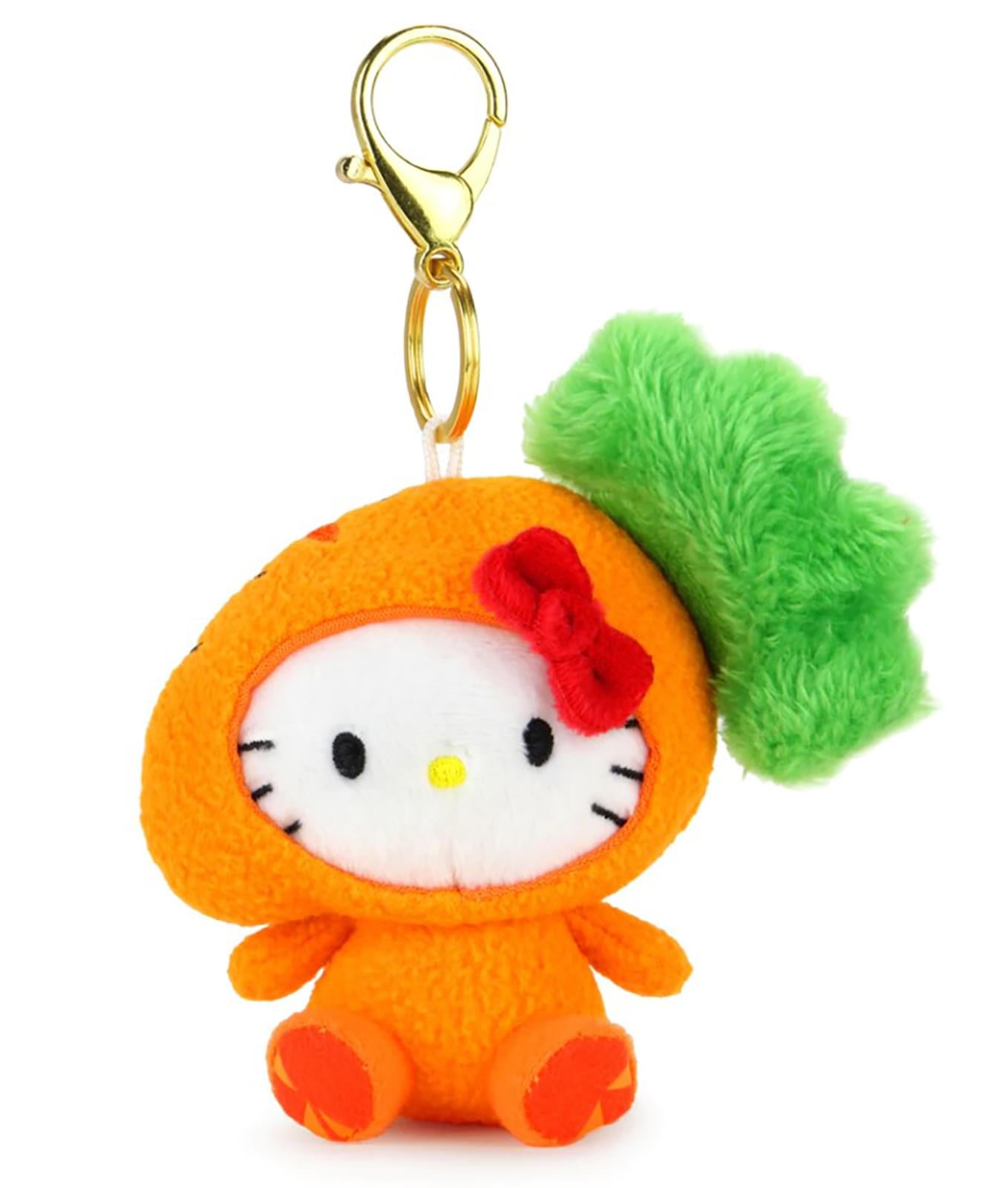 Hello Kitty x Nissin Cup Noodles Plush Charm Keychain Carrot Kitty
