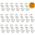 thumbnail image 1 of Crochets de Revêtement en Vinyle, Clips de Suspension en Acier Inoxydable, Installation Facile Sans Trou, Réutilisables et Durables, Supporte jusqu'à 18 Lb par Crochet, Robuste pour Couronne Extérieure, 1 of 6