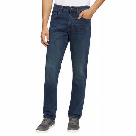 ENGLISH LAUNDRY Sutton Slim Straight Jeans (Dark Indigo, 36x34)