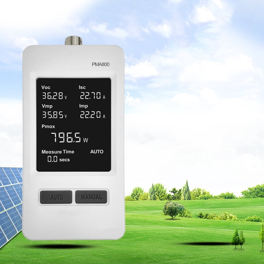 Transportable Solar Multimeter with Display and MPPT Three point Outdoor Energy Structure Diagnosis