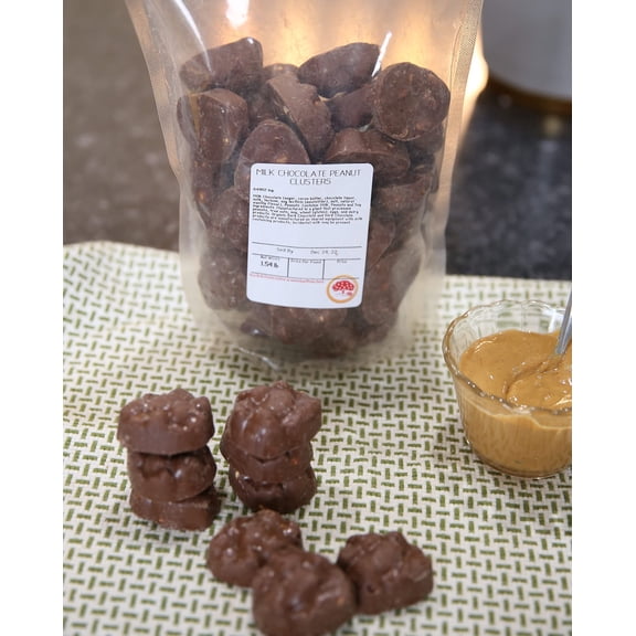 Kauffman Orchards Milk Chocolate Covered Peanut Clusters, 1.5 Lb. Pack of 3