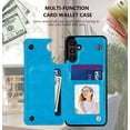 thumbnail image 3 of S23 FE Case Wallet,Designed for Samsung Galaxy S23 FE Case with Card Holder,Women Mandala Emboss PU Leather with Stand Credit Card Slots Slim Phone Case for Galaxy S23 FE 5G (Blue), 3 of 13