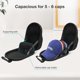 thumbnail image 2 of Funda rígida de viaje ProCase para sombreros, bolsa de almacenamiento negra, 2 of 7