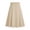 Khaki, variant on BLTIBY Girls Skirts Kids A-Line Long Skirts Solid Uniform Skirts for Teen Girl Khaki 7-8 Years
