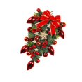 thumbnail image 3 of Guirnalda colgante de pared con diseño de de Navidad vívida, guirnalda colorida para de Navidad para exteriores, interiores, ventanas, v Rojo BLESIY Guirnalda para colgar en la puerta, 3 of 6