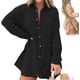 thumbnail image 1 of Barcelona Breeze Conjunto de vestido mameluco, verano sexy casual camisa suelta tops+pantalones cortos para mujer 2 piezas, 1 of 5