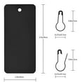 thumbnail image 2 of WHAMVOX  400 Pcs Plastic Tag Set Small Pins Message Tags Labels Black, 2 of 8