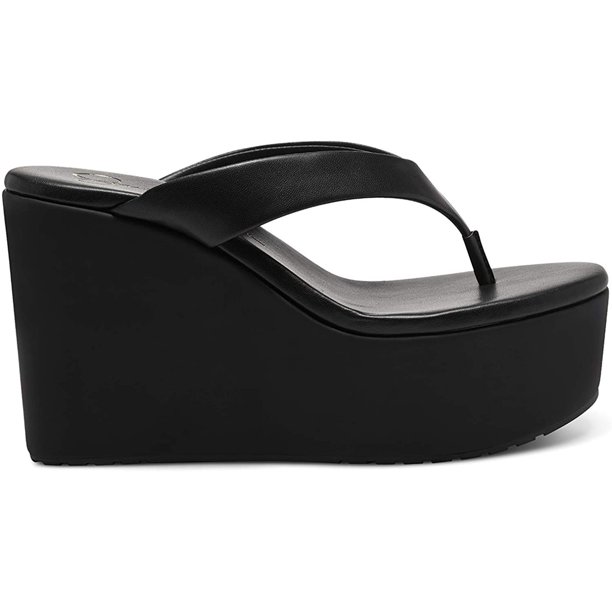 Jessica Simpson Stilla Heel Platform Wedge Open Toe Slip On Thong