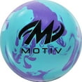 thumbnail image 2 of Motiv Max Thrill Hybrid Sky Blue/Purple Bowling Ball, 2 of 3