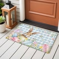 thumbnail image 5 of Easter Area Rugs Collection 2'x3', Spring Rabbit Eggs Seasonal Flowers Blue Lattice Non Slip Indoor Rectangle Throw Runner Rug Floor Mat Carpet for Living Room Dining Table Bedroom Nursery, 5 of 9