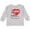 AC-Heather Grey, variant on Inktastic I Love My Dada Boys or Girls Long Sleeve Toddler T-Shirt