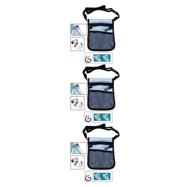 Qarigey Utility Nurse Organizer Belt Extra Pocket Bag Pouch Care Kit Waist Type1