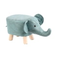 thumbnail image 3 of GROWTH TANK Repose-Pieds Animal Pouf Rembourré Ottoman Coussin Rembourré Tabouret Pouf Chaise Repose-Pieds Vert, 3 of 9