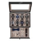 thumbnail image 5 of SONGMICS Caja de Relojes con 8 Ranuras, Estuche de Relojes de Madera de 2 Niveles con Tapa de Cristal, Negro Ébano, 5 of 5