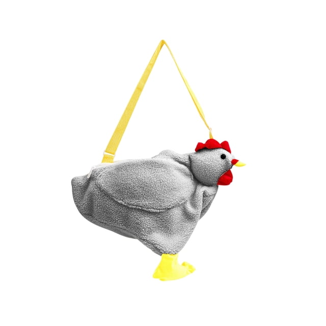 Bolso bandolera de gran capacidad con diseño de pollo grande y