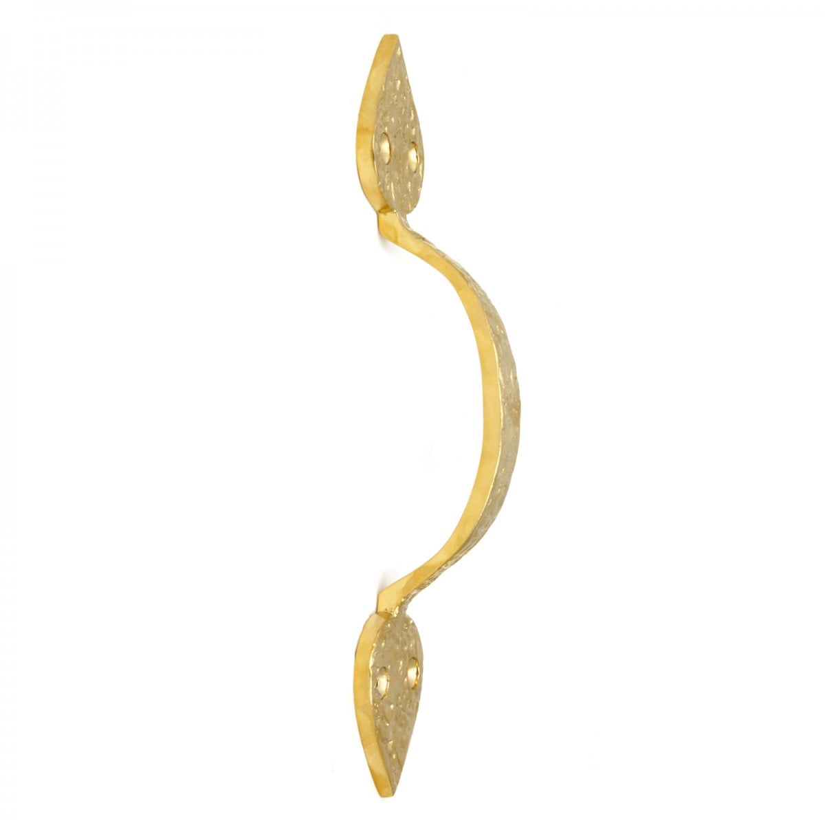 Renovators Supply Brass Door Handle Pulls 8 1/4" L Antique Hammered Brass Gold Cabinet or Farmhouse Gate Pull Handle PVD Coat Finish w/Screws