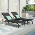 thumbnail image 3 of Outdoor Chaise Lounges Set of 2, 5-Position Recline for Patio Pool | Dark Gray | Aluminum, 3 of 16