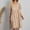 Khaki, variant on ZZwxWA Womens Summer Cotton Linen T Shirt Dress Casual Loose Fit Crewneck Short Sleeve Midi Dresses with Pockets Plus Size Women's Sundress