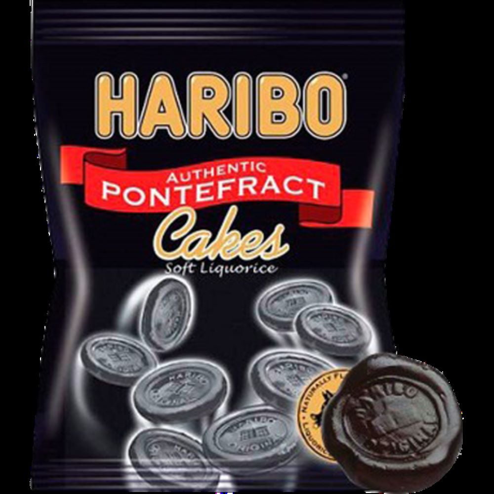 Haribo Authentic Pontefract Cakes Soft Liquorice Bag 160g (Pack of 12)