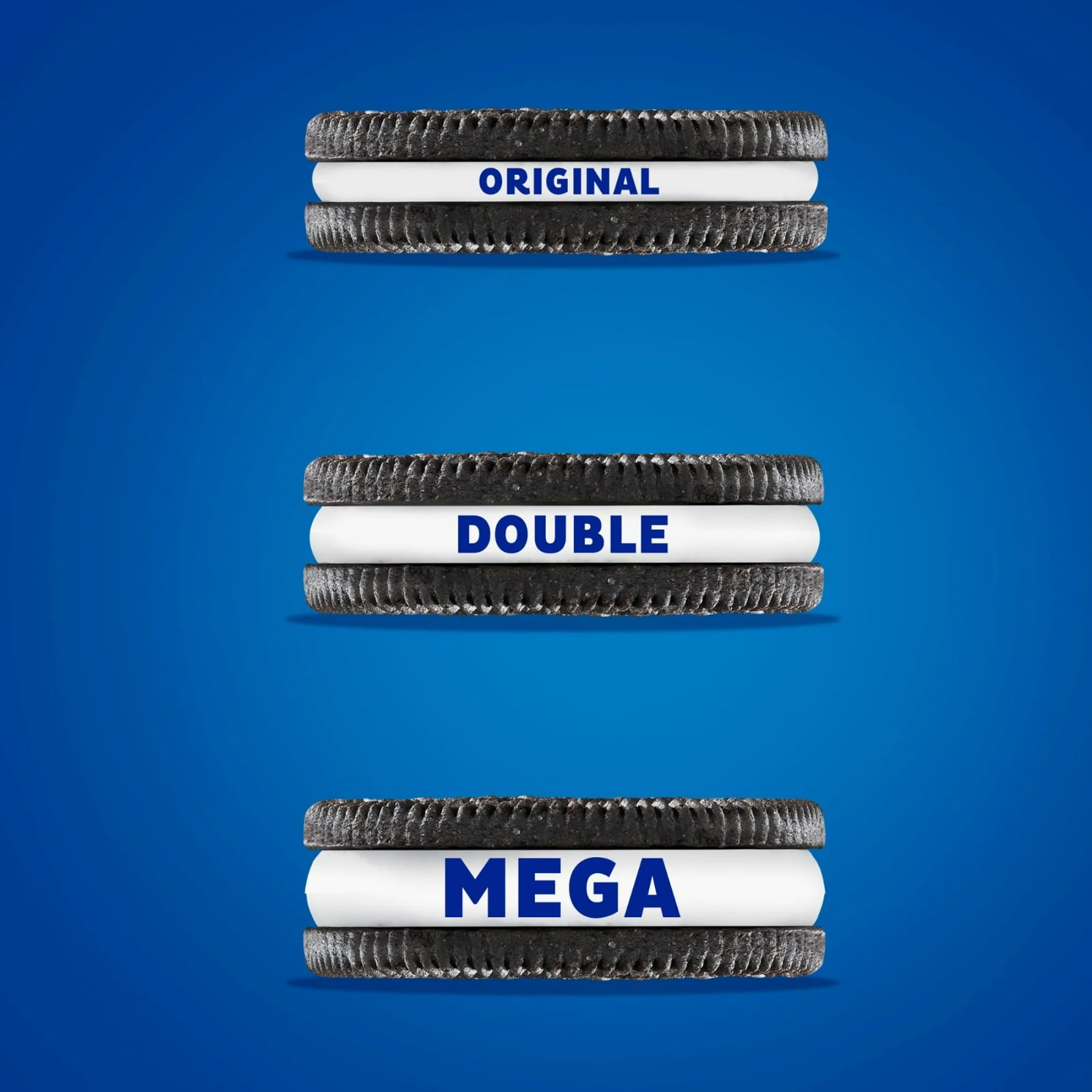 OREO Mega Stuf Chocolate Sandwich Cookies, Family Size, 17.6 oz (3 Pack)