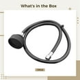 thumbnail image 4 of Shampoo Bowl Hose and Sprayer for Salon Sink, 48.8 Inches PVC Replacement Hose, Brass Connector, Black Rubber Sprayer, Ideal for Hair Salons, Barbershops, and SPAs, 4 of 5