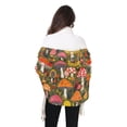 thumbnail image 4 of FORMRS Womens Scarf Winter Soft Long Big Warm Shawls Wrap Tassel Scarves, Vibrant Mushroom, 4 of 9