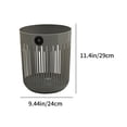 thumbnail image 3 of Fiudx Ofertas y liquidaciones Papelera compacta para baño, adecuada para dormitorio, oficina, habitación, se puede colocar debajo del fregadero del gabinete del escritorio, 3 of 6