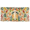 thumbnail image 7 of Yayeee Kitchen Curtains Set of 2 Light Filtering 57"x24" Over Sink Window Panels, Orange Leaves, 7 of 7