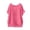 Hot Pink Womens Summer Tops, variant on Womens Raglan T-Shirt Summer Casual Top Athletic Ruffle Sleeves Crewneck Lounge Sleep Shirts