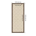 thumbnail image 5 of Kate and Laurel Framed Fabric Pinboard 18 x 42, Green Lattice Pattern Printed Linen Classic Bulletin Board for Use as a Vision Board or Wall Organization, Florence Medium Brown Frame, 5 of 8