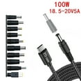 thumbnail image 5 of USB C to DC5521 5.5x2.1mm Adapter Cable 200cm 10 Adapter Tips PD100W for Wide Compatibility PD20V5A 100W, 5 of 9