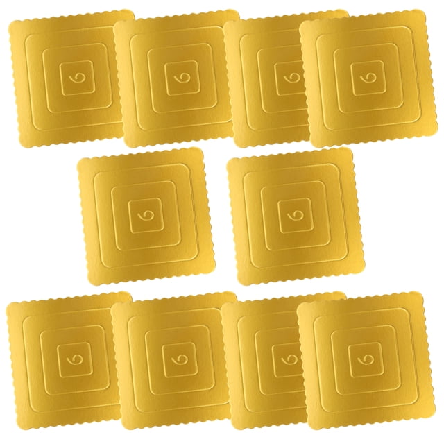 10 piezas de papel para hornear pasteles, tambor cuadrado, placa de transferencia de papel grueso para pasteles