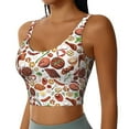 thumbnail image 2 of Fotbe Cooking Bbq Sujetador Deportivo Largo sin Aros para Mujer con Almohadillas y Soporte Medio, Transpirable y Absorbente, Camiseta Tipo Chaleco o Tank Top-Medium, 2 of 8