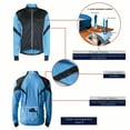 thumbnail image 5 of Men's Thermal Cycling Jersey Long Sleeve Snow Water Reflective Windproof Firewall Winter Biking Jacket, 5 of 6