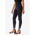 thumbnail image 3 of Roaman's Women's Plus Size Embellished Leggings, 3 of 4