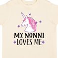 thumbnail image 4 of Inktastic My Nonni Loves Me Girl Unicorn Girls Toddler T-Shirt, 4 of 5