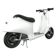 Razor Pocket Mod Miniature Euro-Style Electric Scooter for Ages 8+, Bistro - White