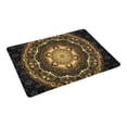 thumbnail image 2 of MKHERT Vintage Gold Mandala Pattern on Black Damask Ethnic Ornament Doormat Rug Home Decor Floor Mat Bath Mat 23.6x15.7 inch, 2 of 3