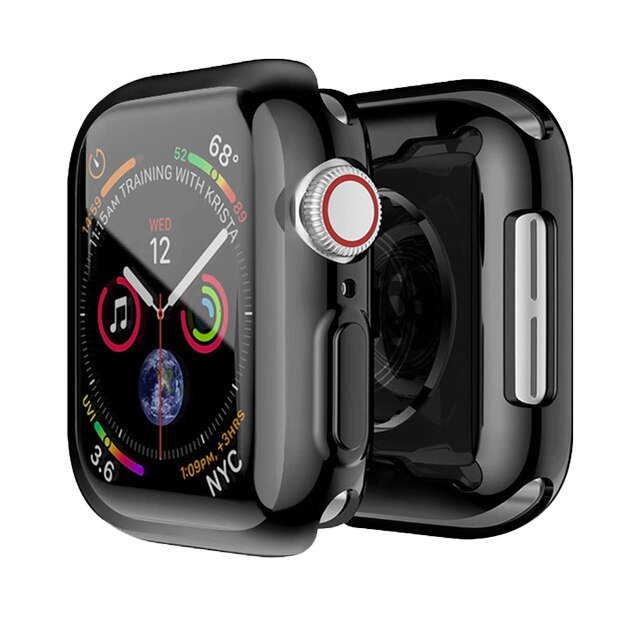 Screen Protector For Apple Watch Case 45mm 41mm 44MM 40MM TPU bumper Cover 42mm 38MM accessories Apple watch series 7 SE 6 5 8 340mm Series 654 SE Gong Bohan LED