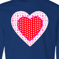 thumbnail image 4 of Inktastic Valentine Red Heart with Dots Long Sleeve Youth T-Shirt, 4 of 5