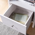 thumbnail image 5 of Furniture of America Tanan Wood Multi-Storage Bookcase, White Oak, 5 of 5