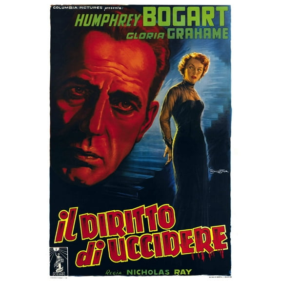 AB Posters In A Lonely Place Movie 11inx17in Mini Poster Italian ships in mail/gift tube 11x17 poster Color Category: Multi, Unframed, Ages: Adults