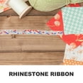thumbnail image 4 of 1 Roll Self Adhesive Rhinestone Ribbons Bling Rhinestone Roll DIY Clothing Craft, 4 of 9