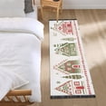 thumbnail image 3 of Yayeee Runner Rug for Bedroom 2'x6' Machine Washable Hallway Non Slip Mat, Red Christmas House, 3 of 8