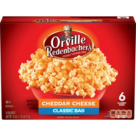 Orville Redenbacher's Gourmet Cheddar Cheese Microwave Popcorn, 6-Count