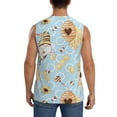 thumbnail image 4 of Haiem Men's Cute Gnome Bee Collects Honey Print Tank Tops Summer Sleeveless Cut Off Workout T-Shirts Fitness Vest Athletic Undershirts-Medium, 4 of 8