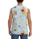 thumbnail image 4 of Fotbe Cute Gnome Bee Collects Honey Men's Camiseta sin Mangas Estampada para Hombres, Playera Casual para Gimnasio, Entrenamiento, Playa-Medium, 4 of 7