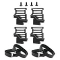 thumbnail image 1 of segolike 4 Pcs Support de Batterie en Métal Alliage d'Aluminium Haute Résistance Remplacement Noir, 1 of 9