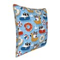 thumbnail image 2 of Xecao Dogs With Pool Floats Print Soft Velvet Decorative Throw Pillow Covers, Square Cushion Cases for Bed, Sofa, Living Room, Car, and Indoor Outdoor Use-16"x16", 2 of 8